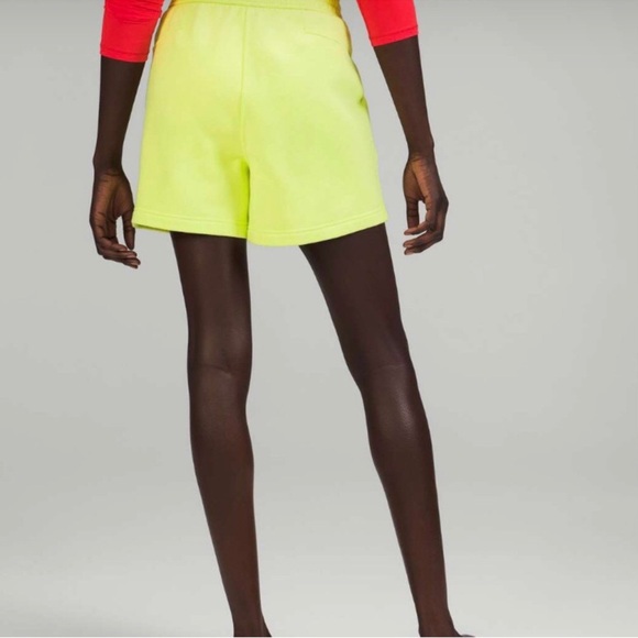 Lululemon Electric Yellow Loungeful Athletic Shorts, High Rise, size 8, EUC - Picture 3 of 11